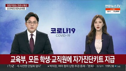 교육부, 모든 학생·교직원에 자가진단키트 지급