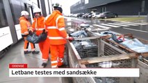 Letbanetog testes med sandsække | Letbanen | Thomas Gram | Odense | 04-02-2022 | TV2 FYN @ TV2 Danmark