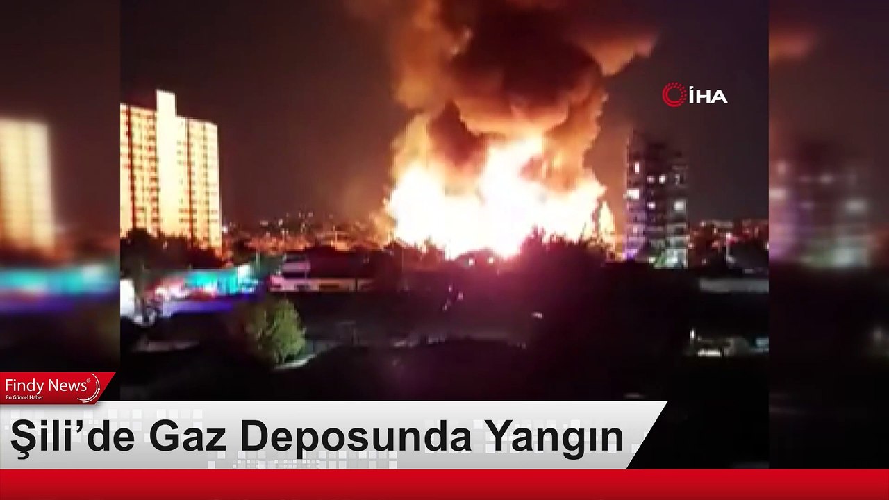 Şili’de Gaz Deposunda Yangın