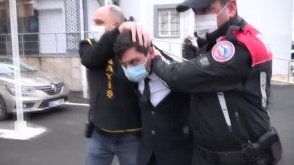 EŞOFMANLA YAKALANAN İŞKENCE ŞÜPHELİSİ ADLİYEYE TAKIM ELBİSEYLE GİTTİ