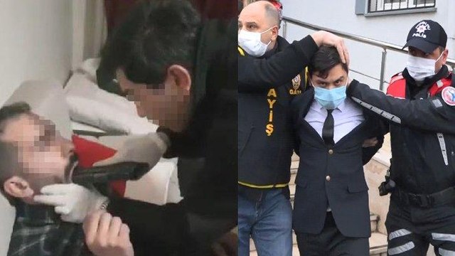 Eşofmanla yakalanan işkence şüphelisi adliyeye takım elbiseyle gitti