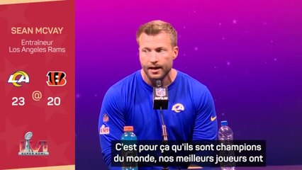 Rams - McVay : “Mes gars se sont surpassés”