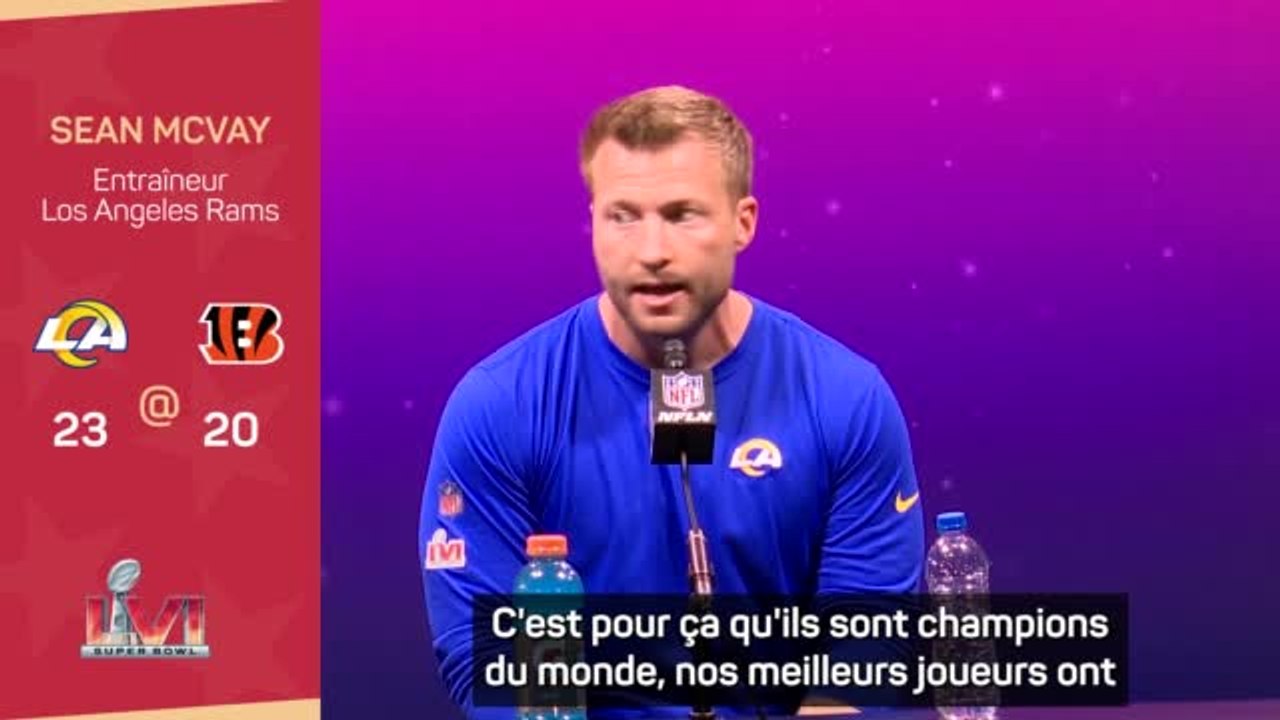 Rams - McVay : “Mes gars se sont surpassés”