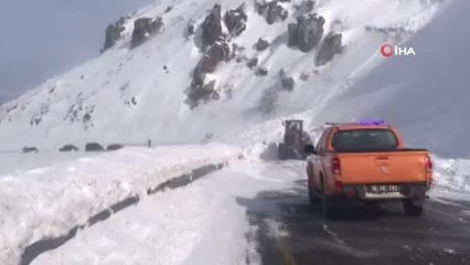 Artvin Sahara Geçidi'ne çığ düştü