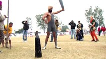 Indian superman lifts very heavy weight at village Olympics