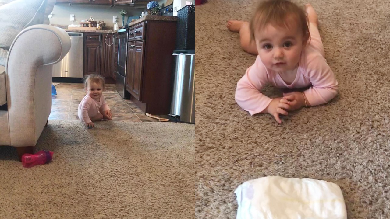 'Mischievous cat jumps on baby girl and ruins wholesome mother-daughter moment'