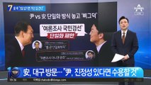 단일화 공 던진 安 측 “3일 넘기면 가던 길 간다”