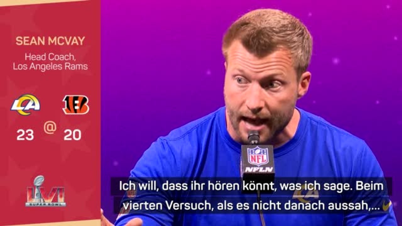 McVay nach SBLVI: Donald 'ist der verf***te Mann'