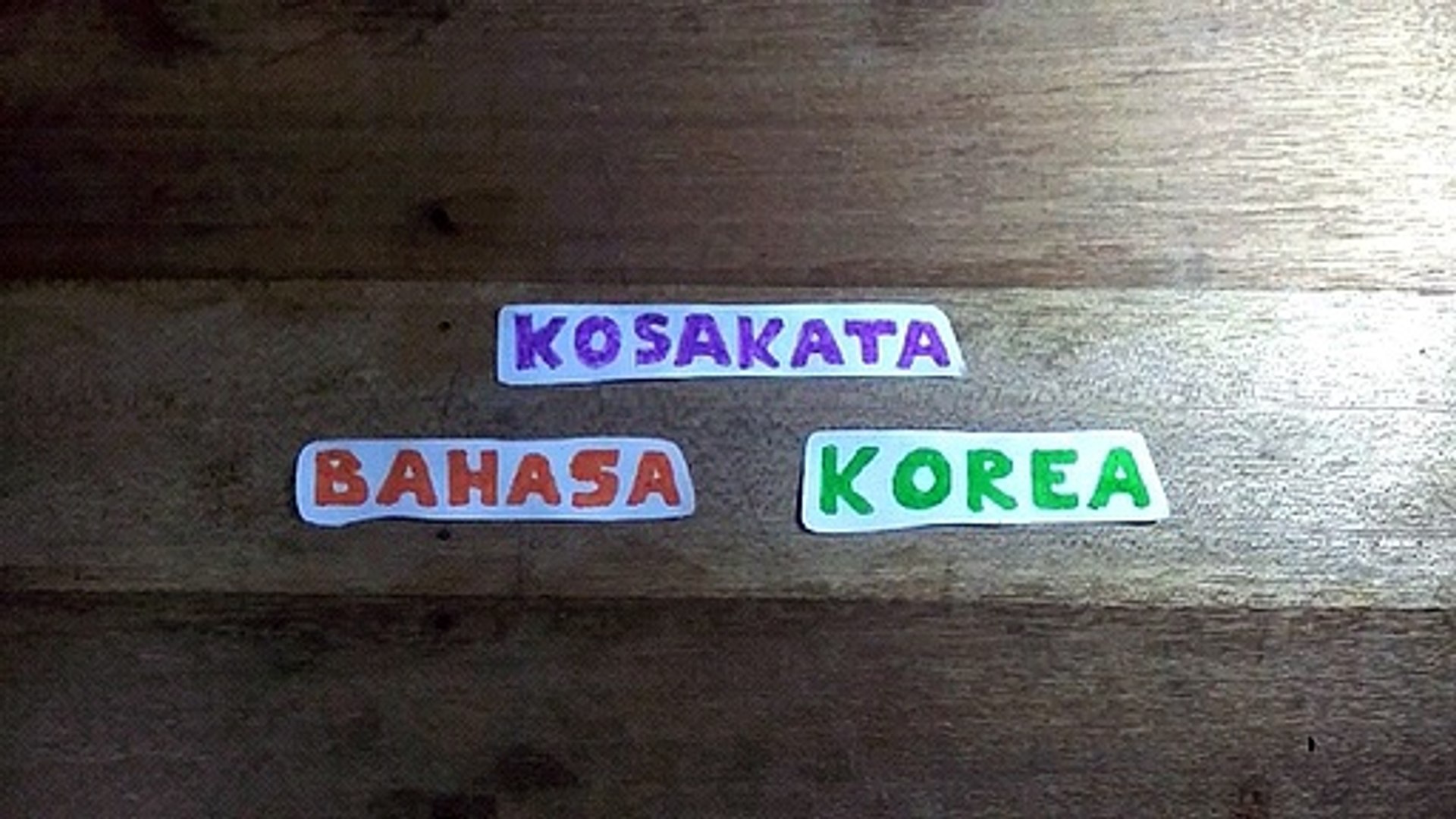 ⁣Alphabet jika ditulis dengan huruf korea