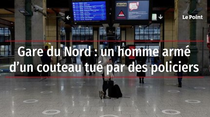 Gare du Nord : un homme armé d'un couteau tué par des policiers