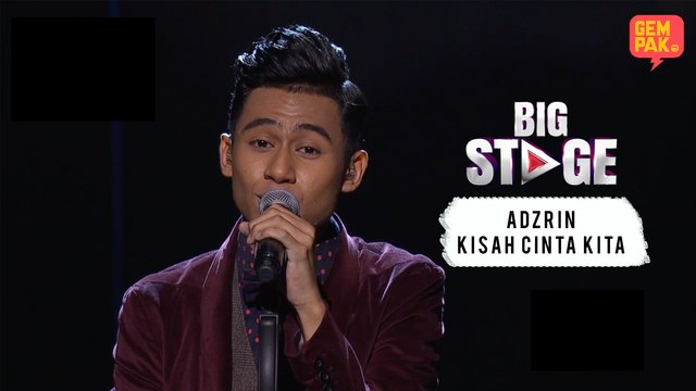 Adzrin - Kisah Cinta kita | Big Stage (Week 7)
