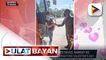 Mga tauhan ng Task Force Davao, namigay ng bulaklak sa mga motorista ngayong Valentine's Day; Airport Police ng Davao Int'l Airport, namigay ng mga tsokolate at bulaklak sa mga pasahero at mga empleyado