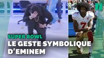 À la mi-temps du Super Bowl 2022, Eminem pose un genou à terre