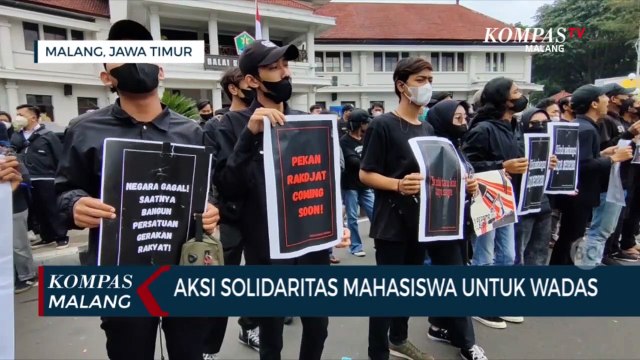 Ratusan Mahasiswa di Malang Turun ke Jalan, Aksi Solidaritas Untuk Wadas