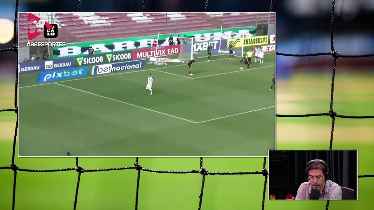 98 Esportes | " Ofensivamente, o América produziu muito pouco com o Wellington Paulista e o Henrique Almeida", ressalta  CJ
