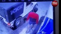 VIDEO: उधार तेल नहीं देने पर जीप चालक ने पेट्रोल पंप की मशीन को मारी टक्कर, सीसीटीवी में कैद हुई घटना