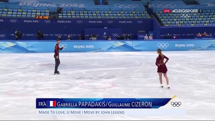 90.83 et record du monde battu pour Papadakis-Cizeron en danse rythmique | Danse sur glace | JO 2022
