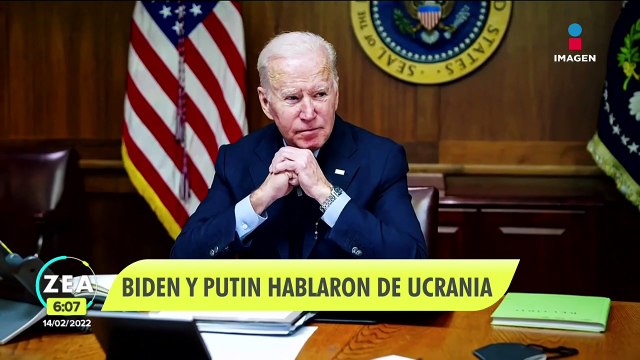 Joe Biden y Vladimir Putin hablan sobre la tensión en Ucrania