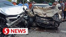 Collision near Tanjung Karang sees one man injured, two sisters killed