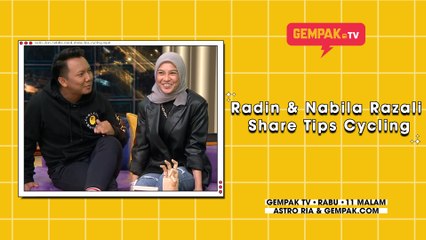 Radin & Nabila Razali Share Tips Cycling | Gempak TV