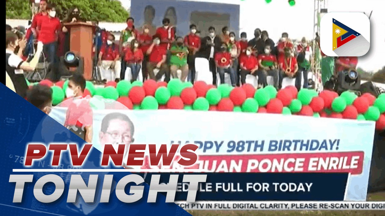 BBM attends former senator Enrile's birthday celebration; Attends campaign sortie in QC | via Bea Bernardo