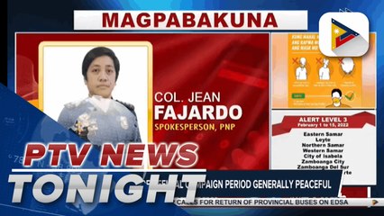 PNP: First week of official campaign period generally peaceful
