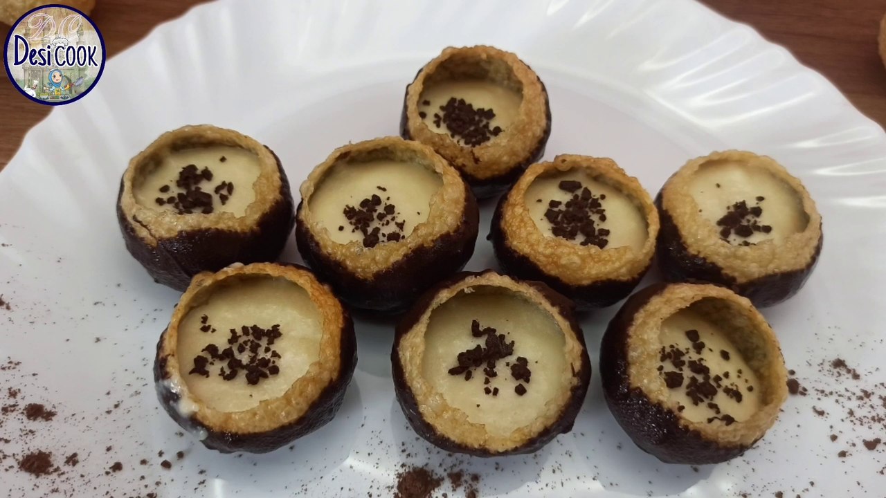Pani puri dessert | pani puri recipe | golgappa | chocolate pani puri | puchka recipe  in hindi | Pani Puri recipe by Desi Cook