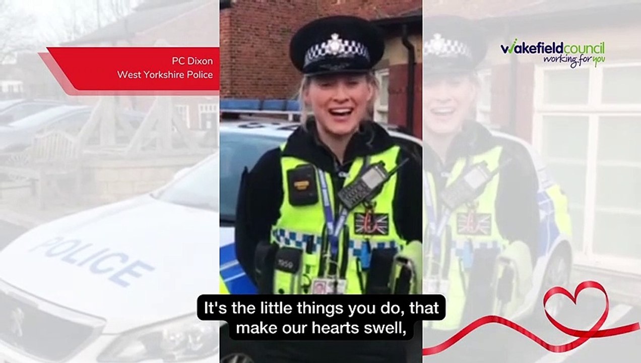 Wakefield Council is spreading the love this Valentine's Day with poem starring a doctor, a soldier, a policeman and a social worker