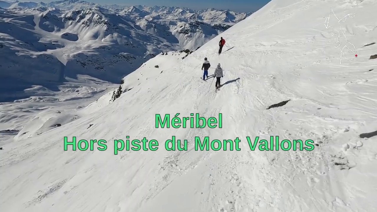 Méribel - hors piste du Mont Vallons côté ValTho