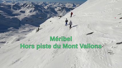 Méribel - hors piste du Mont Vallons côté ValTho