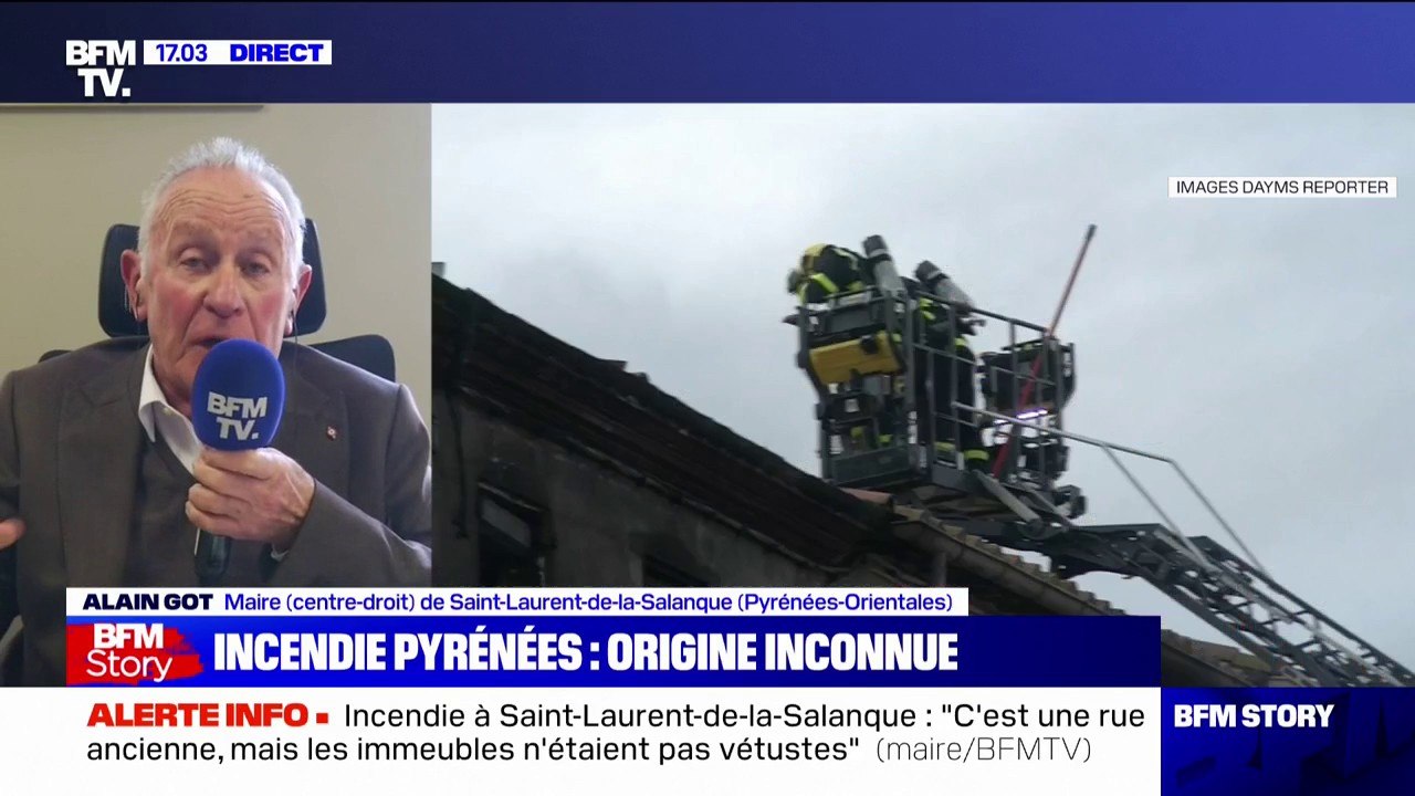 "C'est la première fois que l'on vit ce genre de drame qui affecte tous les Laurentins": Alain Got, maire de Saint-Laurent-de-la-Salanque, témoigne après l'incendie survenu dans sa commune