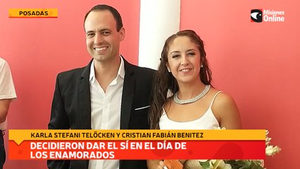 Decidieron dar el Sí en el día de los Enamorados