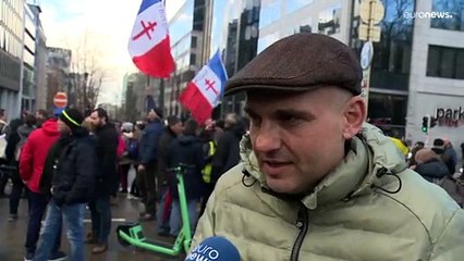 Nur geringe Teilnehmerzahl bei Protest-Konvoi in Brüssel
