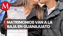 Cada año en Guanajuato menos parejas llegan al altar; van matrimonios 15a