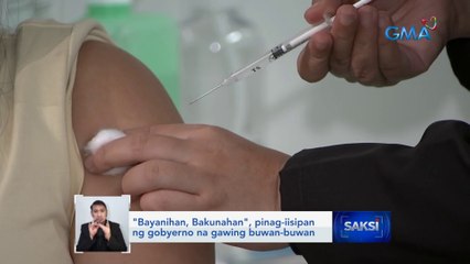 "Bayanihan, Bakunahan", pinag-iisipan ng gobyerno na gawing buwan-buwan | Saksi