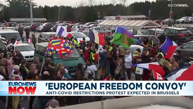 'Freedom convoy' fails to make a splash in Brussels as police thwart demonstration