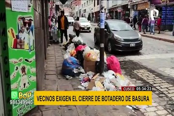 Cusco: vecinos protestan exigiendo cierre definitivo de botadero de basura