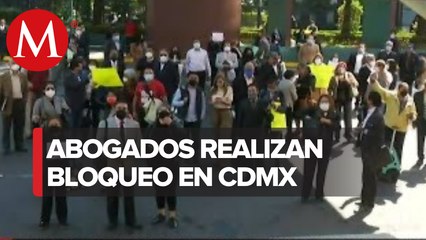 Abogados independientes se manifiestan en la CdMx