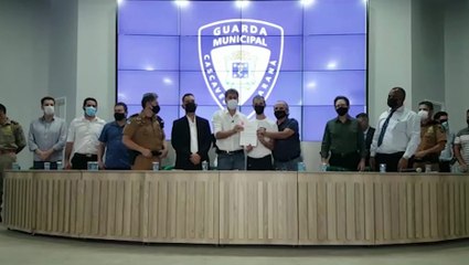 Aniversário da Guarda Municipal é marcado pela chegada dos novos alunos que irão integrar a corporação