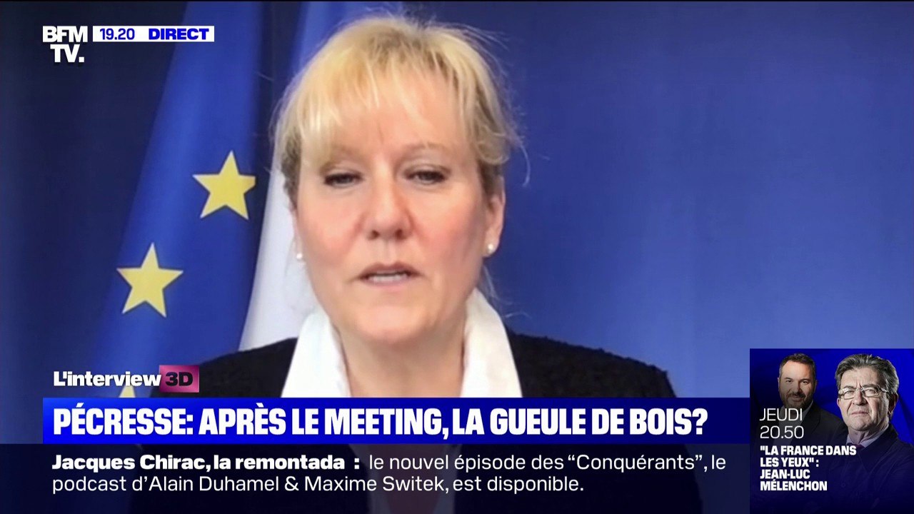 Nadine Morano avoue que le meeting est "un exercice compliqué" pour Valérie Pécresse