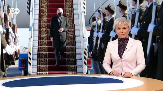 Максимальный риск вторжения РФ в Украину: Шольц летит от Зеленского к Путину. DW Новости (14.02.22)