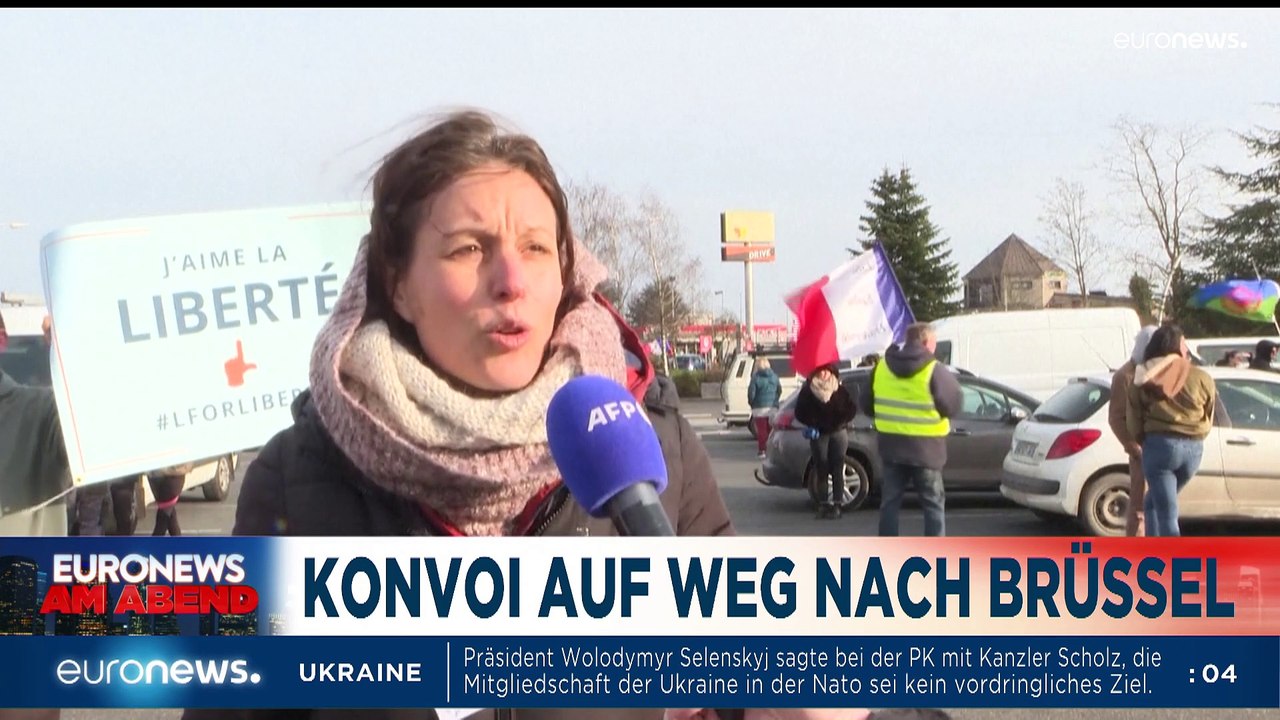 Olaf Scholz in Kiew - vor Reise nach Moskau: Euronews am Abend 14.02.22