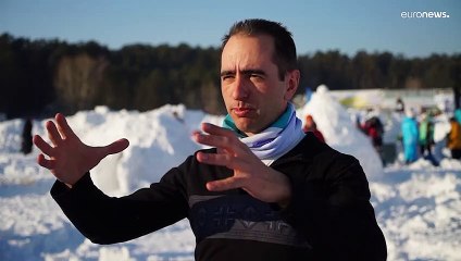 Iglu-Festival in Nowosibirsk: Wer baut die schönste Schneehütte?
