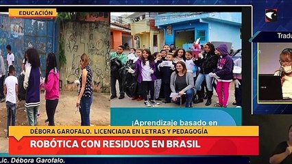 Robótica con residuos en Brasil