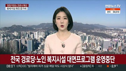 전국 경로당·노인 복지시설 대면프로그램 운영 중단