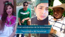 De universitarios, los cuerpos hallados en una camioneta en Zacatecas