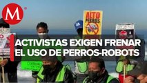 Activistas piden a EU no usar perros-robots contra migrantes en frontera