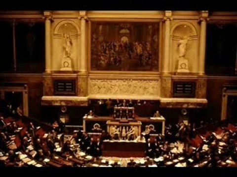 G. Halimi et R. Badinter à l'Assemblée nationale