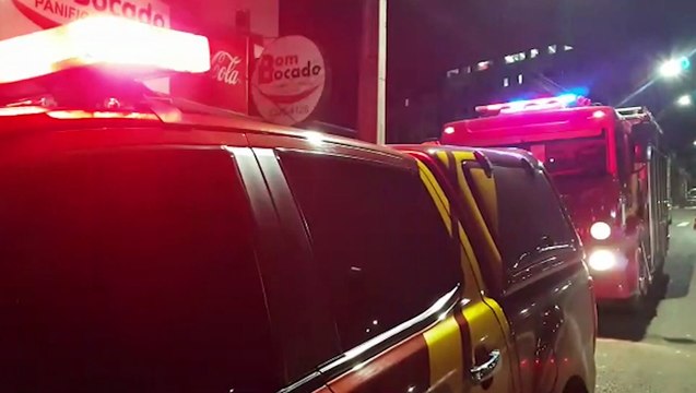 Fogo em apartamento nas proximidades da FAG assusta moradores; prédio foi evacuado