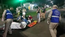 Jovem tem suspeita de fratura após colisão na Avenida Brasil